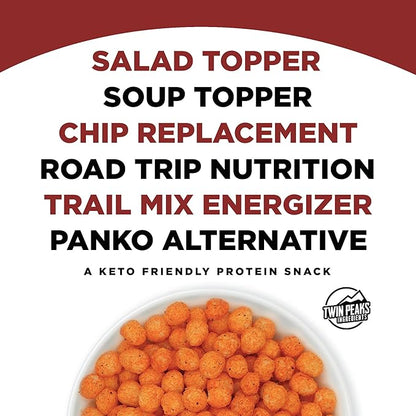 Twin Peaks Low Carb, Keto Friendly Protein Puffs, Mesquite Barbecue (300g, 21g Protein, 2g Carbs)