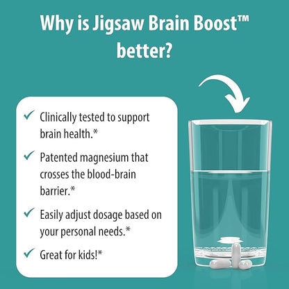 Jigsaw Health Brain Boost | Magnesium L-Threonate | 90 Capsules