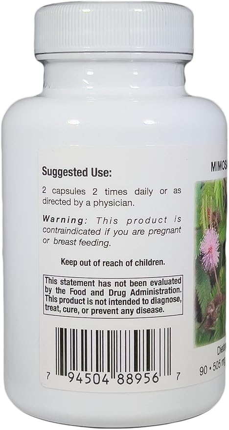 Supreme Nutrition Mimosa Supreme, 90 Pure 100% Mimosa Pudica Seed Capsules
