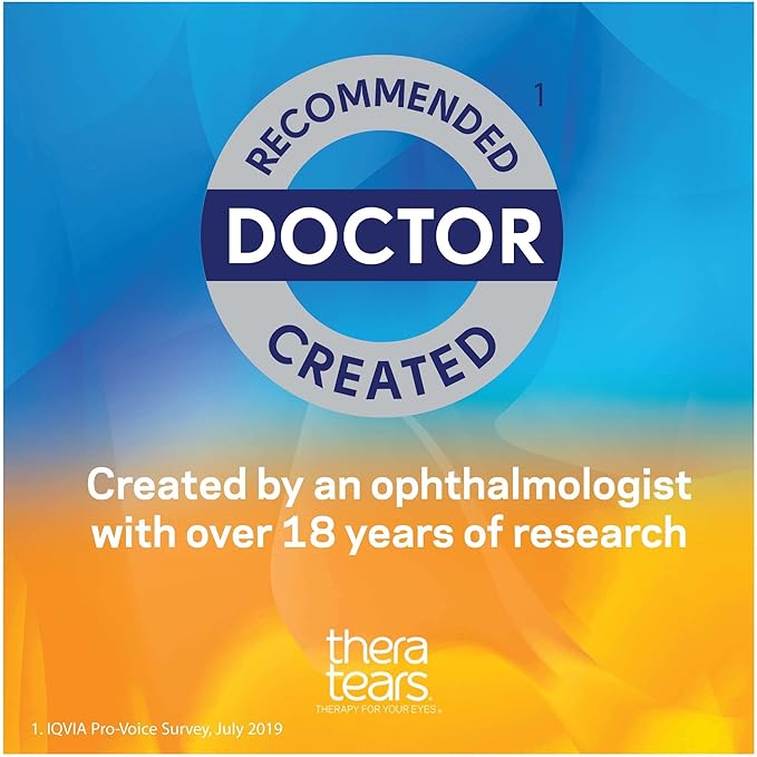 TheraTears 1200mg Omega 3 Supplement for Eye Nutrition, Organic Flaxseed Triglyceride Fish Oil and Vitamin E, 180 Count