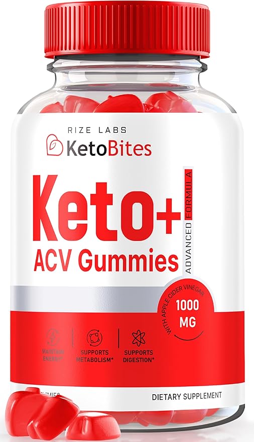 Keto Bites ACV Gummies, All Natural Keto ACV Gummies for Advanced Weight Loss, KetoBites Gummy, Apple Cider Vinegar Supplement, Official Keto + ACV Reviews (60 Gummies)