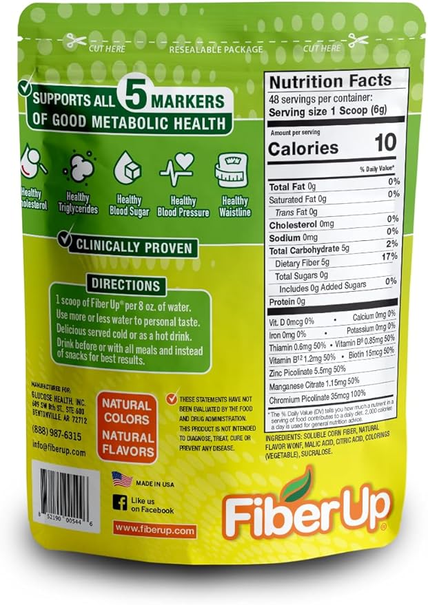 Delicious, Prebiotic Soluble Fiber Supplement, Tropical, 48 Servings.