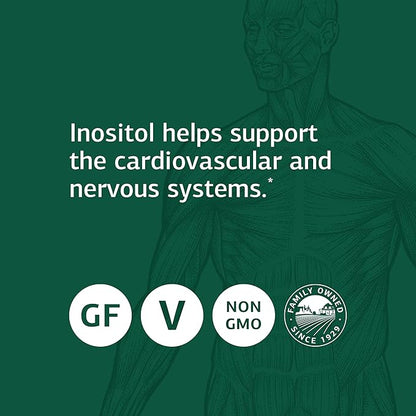 Standard Process Inositol - Whole Food Nervous System Supplements, Heart Health and Liver Support with Inositol Powder - Vegetarian, Gluten Free - 90 Tablets