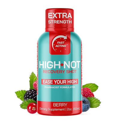 High Not Berry Flavored Recovery Shot - Extra Strength | Rapid Relief for Intense THc̈̈ Effects
