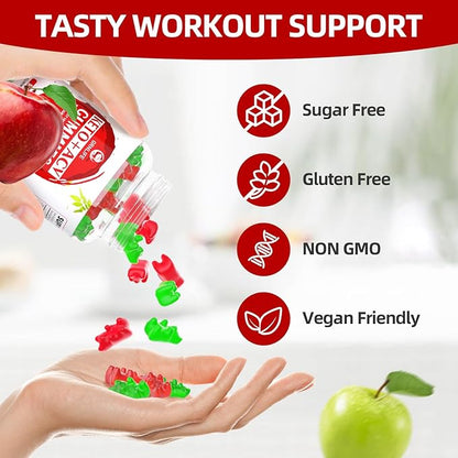 Keto ACV Gummies Advanced, 1000MG Apple Cider Vinegar Supplement for Women and Men, ACV Keto Gummies for Supports Metabolism, Sugar Free, Made in USA, Keto+ACV, 60 Count