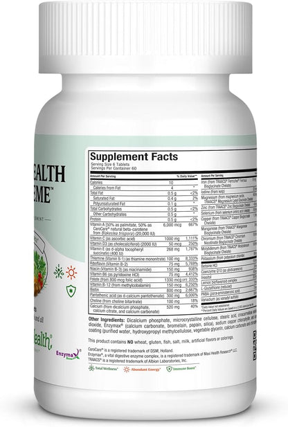 Maxi Health Supreme High Potency Multivitamin & Mineral for Wellness, Immune Boost & Antioxidant Defense, Includes Vitamin A, Vitamin C, Vit D and E, Vitamin B12, B6, Biotin, Selenium, Zinc, Inositol…