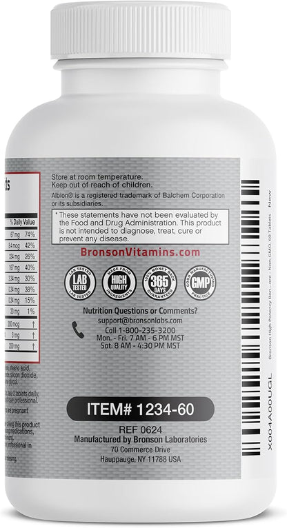 Bronson Bone Health & Strength Complex* High Potency Formula 200 MCG of Vitamin K2 as MK7, Plus Calcium, Boron, Cissus Quadrangularis, Magnesium, Vitamin D3, and More - Non-GMO, 60 Tablets