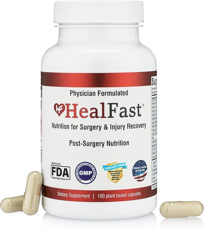 Post Surgery & Injury Recovery Supplement (Post-Op) - Supports Healing Optimization for Surgery, Wounds, Scar Treatment & Bruising - BBL Post Surgery Supplies
