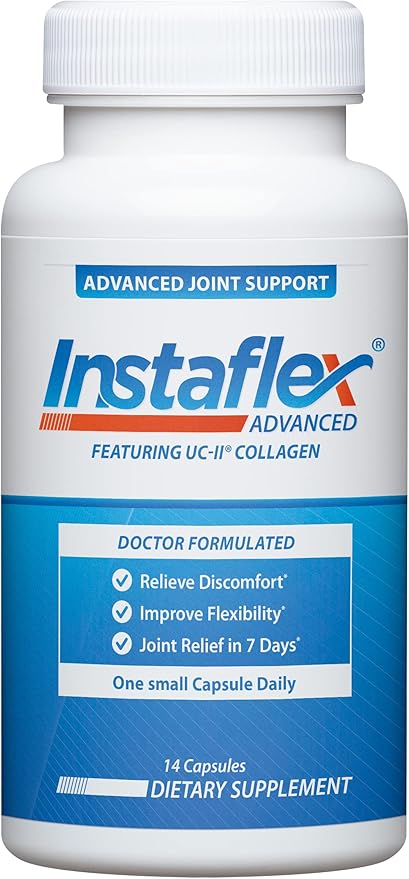 Instaflex Advanced Joint Support - Doctor Formulated Joint Relief Supplement, Featuring Collagen & 5 Other Joint Discomfort Fighting Ingredients - 14 Count