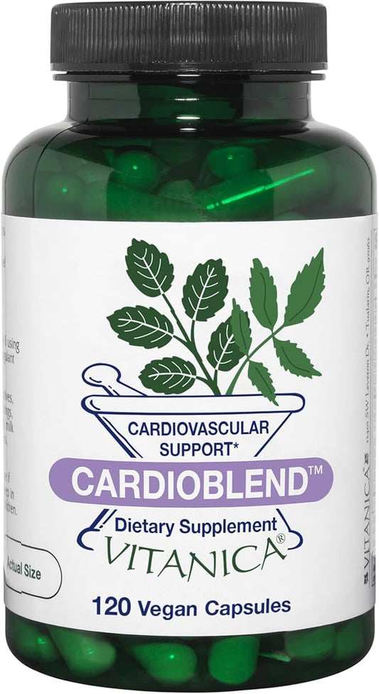 Vitanica CardioBlend, Cardiovascular Support, Vegan, 120 Capsules