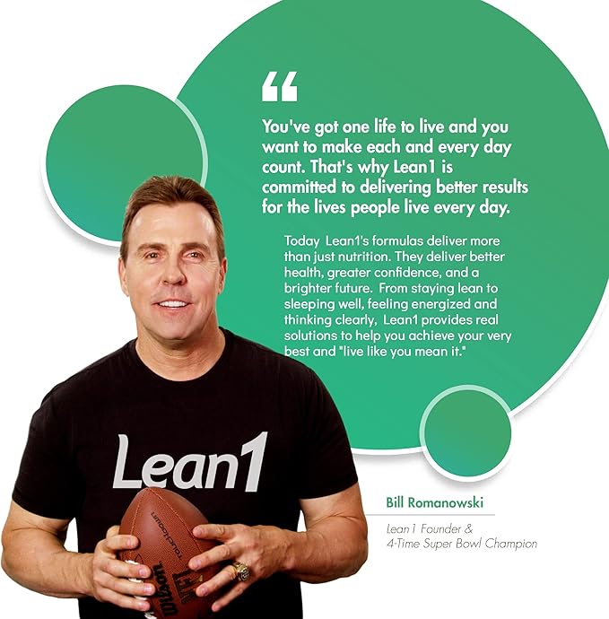 Lean1 Plant-Based Meal Replacement Protein Powder, Chocolate Flavor, 15-Serving Tub