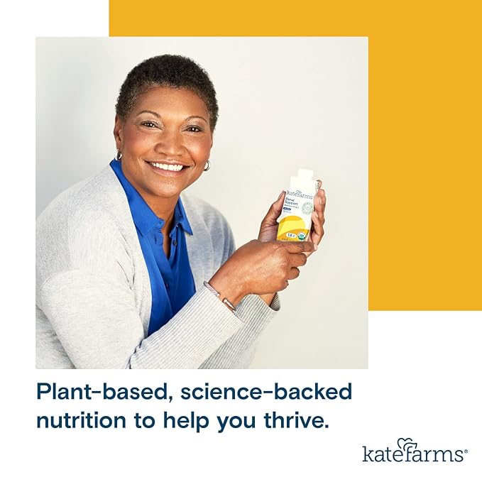 KATE FARMS Organic 1.8 Renal Support Shake, Vanilla, 20g Protein, 27 Vitamins and Minerals, Specialized Dialysis Nutrition Support, 8.45 oz (12 Pack)