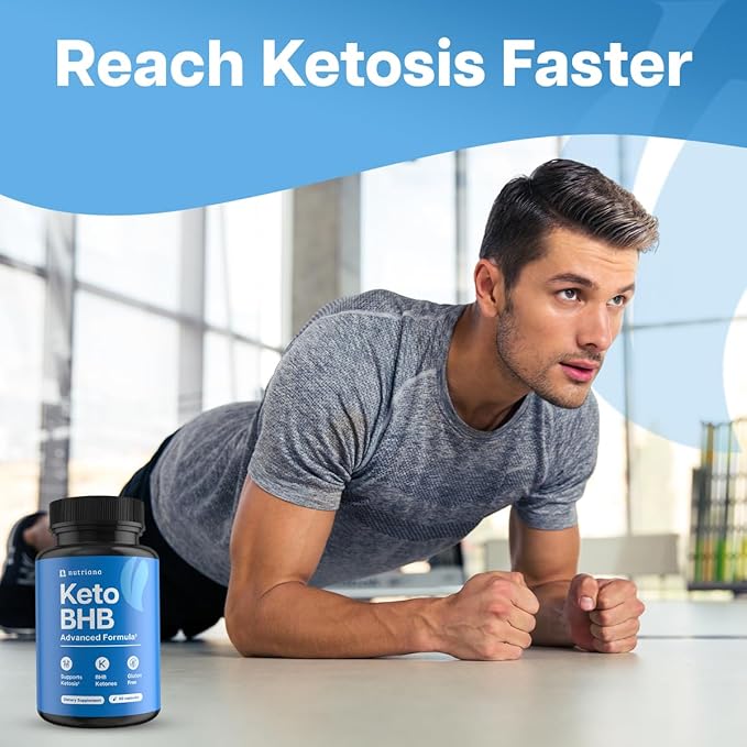 Keto BHB Exogenous Ketones for Men & Women - Keto Supplements for Mental Clarity & Focus - Keto Burn - Keto Pills Carb-Free Energy for Muscle & Ketosis Support