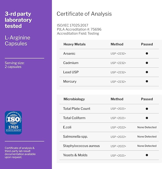 L Arginine L Citrulline Supplement, Nitric Oxide Supplements for Men: L-Arginine L-Citrulline Complex, Booster Mens Performance Supplements, Nitric Oxide Flow Blood Pressure & Vascularity, 60 Capsules