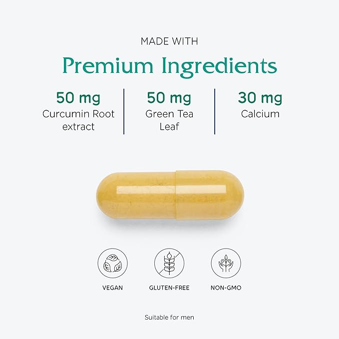 Vitanica - Mid-Life Symmetry, 50-65 High Potency Daily Multivitamin and Mineral, Vegan, 180 Capsules