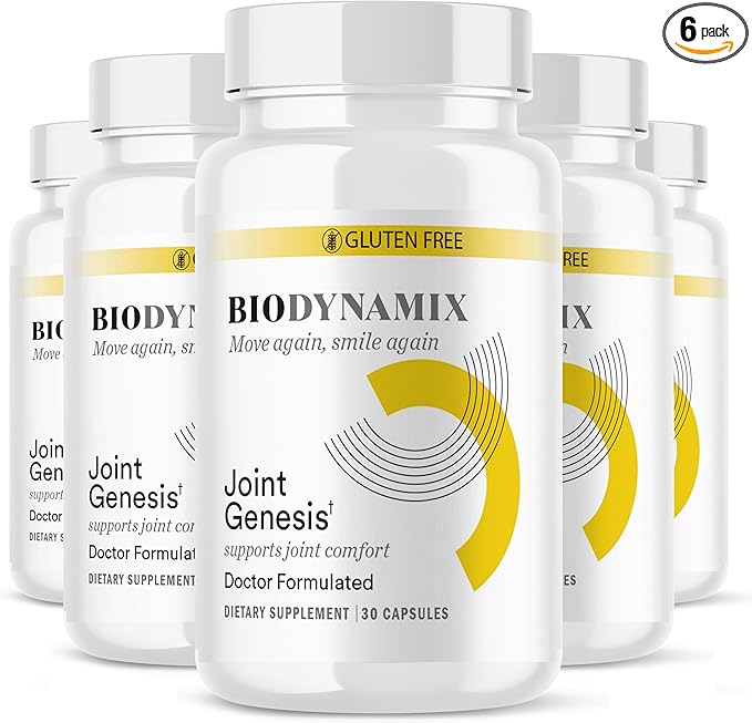 Joint Genesis - Joint Support Supplement - with Mobilee and Boswellia Serrata - for Comfortable, Flexible Joints - 6 Pack