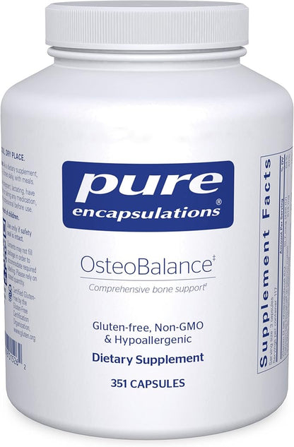 Pure Encapsulations OsteoBalance | Hypoallergenic Supplement to Promote Calcium Absorption and Enhance Healthy Bone Mineralization* | 351 Capsules