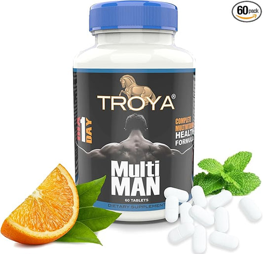 Multivitamin for Men - Daily Mens Multivitamins Supplement. Mens Vitamins A, C, D, B1, B2,B3,B5, B6 & B12, Zinc & More.