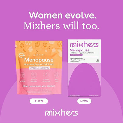 Menopause - Menopause Support Drink Mix - Women's Menopause Supplements - Hormone Balance Multivitamin - With Maca Root & Black Cohosh - Sugar Free - Vegan - 15 Drink Packets - Watermelon Lime