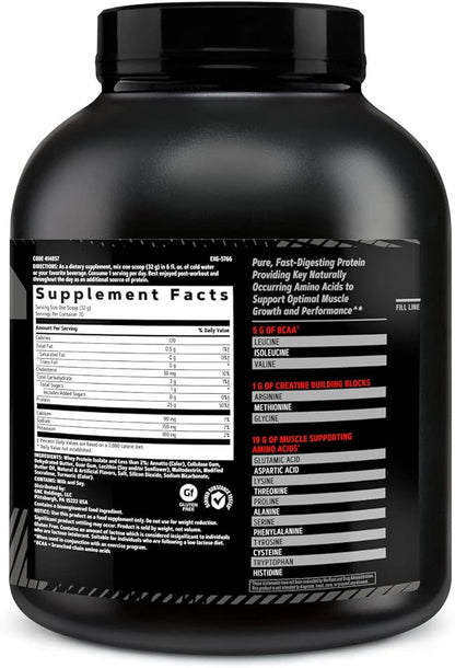 GNC AMP Pure Isolate Protein Powder| 25g Whey Protein Isolate with 5g BCAA | Fuels Athletic Strength, Performance, and Muscle Growth | Vanilla Custard | 70 Servings