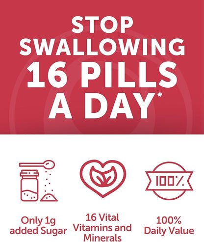 Lunakai USA Made Womens Multivitamin Gummies - Delicious Daily Dose with 16 Multi Vitamins for Women - Energy & Immune Support, Non-GMO, 60 Ct