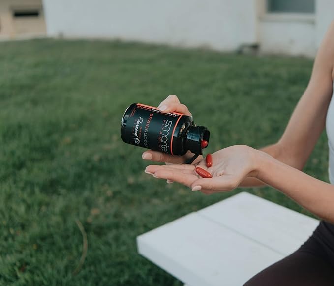 Smarter Brain Support Nootropic Supplement, Brain Booster & Memory Support, Made with Alpha-GPC, L-Tyrosine & Acetyl L-Carnitine ALCAR, Flaxseed Oil, ALA DHA Brain Booster 60 Softgel Energy Pills