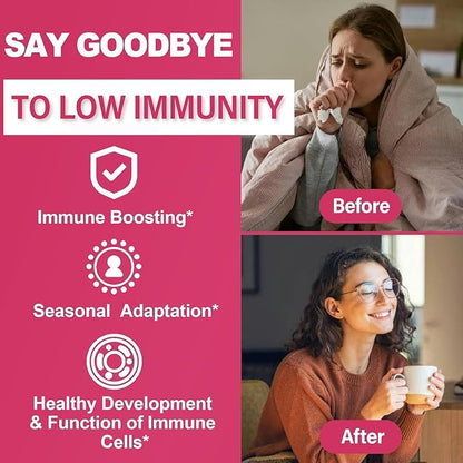 10 in 1 Daily Multivitamin Gummies Immune Boosters for Adults, w/Magnesium, Vitamin D3 5000IU, Elderberry, Echinacea, Vitamin C, Zinc & Selenium, Energy, Respiratory & Cellular Health Support, 60Cts