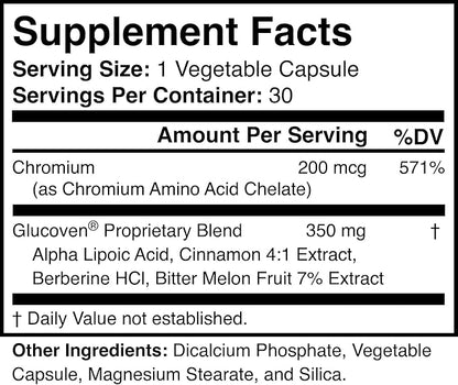 Natural Metabolic Support Supplement - Non-GMO, Vegan, Gluten-Free