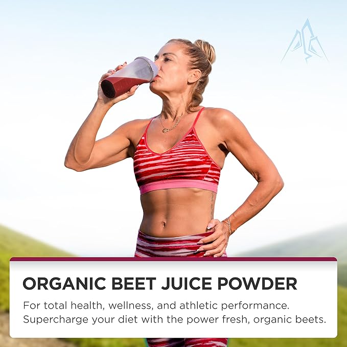 PureClean Beet Premium Beet Juice Powder - 100% Organic Nitric Oxide Support for Clinically-Proven 3X Greater Circulation, Endurance & Energy - Proudly Cold-Pressed, Eco Friendly, USA - 30 Servings