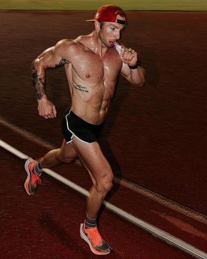 BARE PERFORMANCE NUTRITION, BPN Go Gel Endurance Gel Caffeinated, Vegan + Gluten Free Running Gel with 24g of Carbohydrates & 100 Calories per Gel Pack, 10 Single-Serving Gel Packs, Mixed Berry