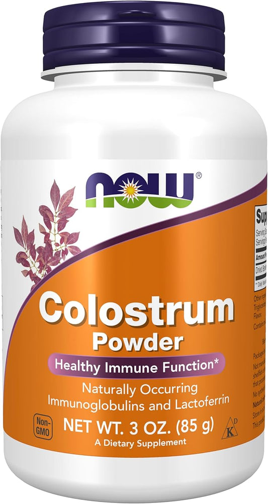 NOW Foods Supplements, Colostrum Powder, Naturally occurring Immunoglobulins and Lactoferrin, 3-Ounce