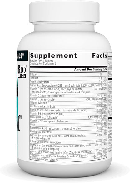 Source Naturals Elan Vital Multiple, Supports Brain, Heart, Liver, Immune, Energy Boost* - 30 Tablets