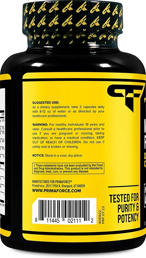 Primaforce Multivitamin for Men Capsules [120 caps] - Nutritional Supplement to Promote Good Health