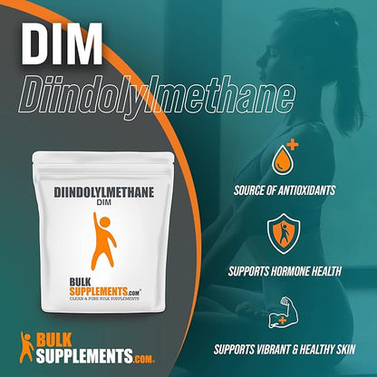 BulkSupplements.com DIM Powder (Diindolylmethane) - DIM Supplement for Liver Support - Gluten Free, Soy Free Powder - 200mg per Serving (5 Kilograms - 11 lbs)
