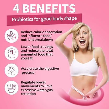 NATURE TARGET Probiotics for Women Probiotic Powder Supplement - Prebiotics and Probiotics for Digestive Health and Immune Support，30 Individual Stick Bags