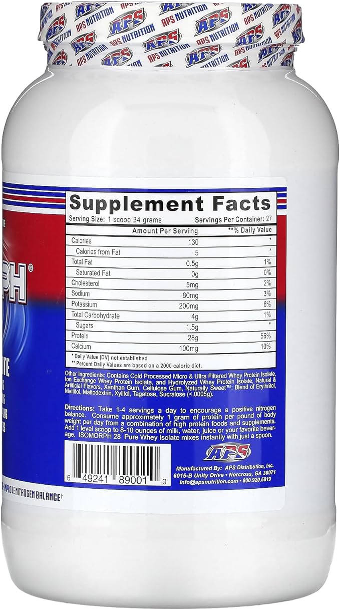 APS Nutrition Isomorph Protein Powder Supplement | Whey Protein Isolate | Ultra- Filtered | 28g Protein | Cinnamon Graham Cracker, 2 Pound (Pack of 1)