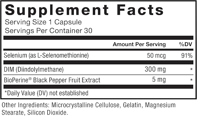 Force Factor DIM, 2-Pack, Pills to Decrease Estrogen in Men, Diindolylmethane Supplement with Key Natural Ingredients and Superior Absorption, Diindolylmethane 300mg, Works Fast, 60 Capsules