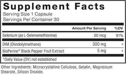 Force Factor DIM, 2-Pack, Pills to Decrease Estrogen in Men, Diindolylmethane Supplement with Key Natural Ingredients and Superior Absorption, Diindolylmethane 300mg, Works Fast, 60 Capsules