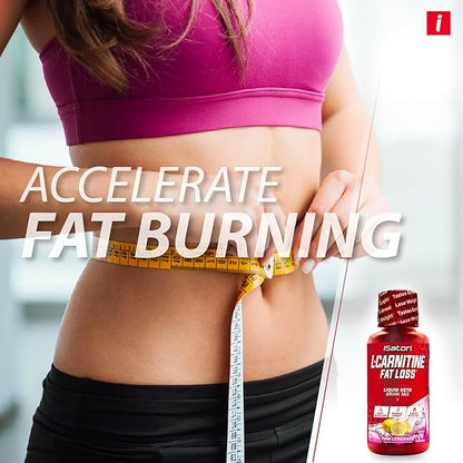 iSatori L-Carnitine 1500, Liquid L-Carnitine with Acetyl L-Carnitine, L-Carnitine L-Tartrate, Stimulant Free Pre Workout, No Calories, Sugar, Gluten, Keto-Friendly, Pink Lemonade (24 Servings)