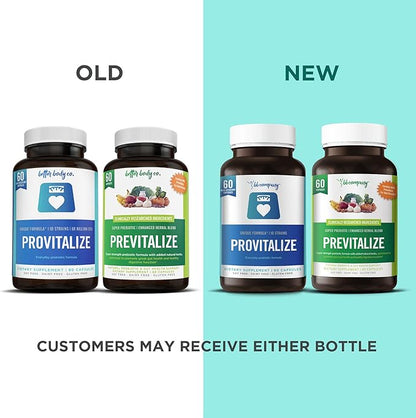 BB Company Slim Gut Bundle | Prebiotics and Probiotics for Women - Bloating Relief - Pre and Probiotics - Provitalize & Previtalize | Value Bundle | Packaging Vary | 30 Day Supply