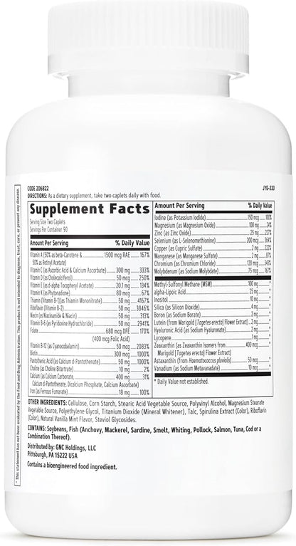 GNC Women's Active Multivitamin | Energy Production, Bone Health, and Overall Wellness | 180 Count