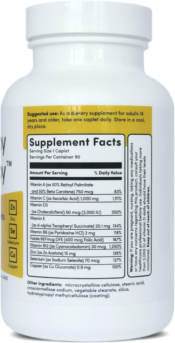 Be Healthy! Be Happy! Immune Health Pro – Daily Zinc + C + Micronutrients Infection Fighting Superior Immune System Supplement