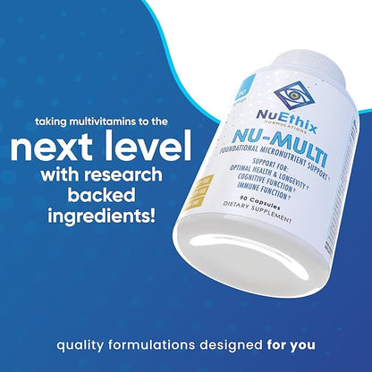 NuEthix Formulations Nu-Multi Foundational Micronutrient Support Dietary Supplement, 90 Capsules