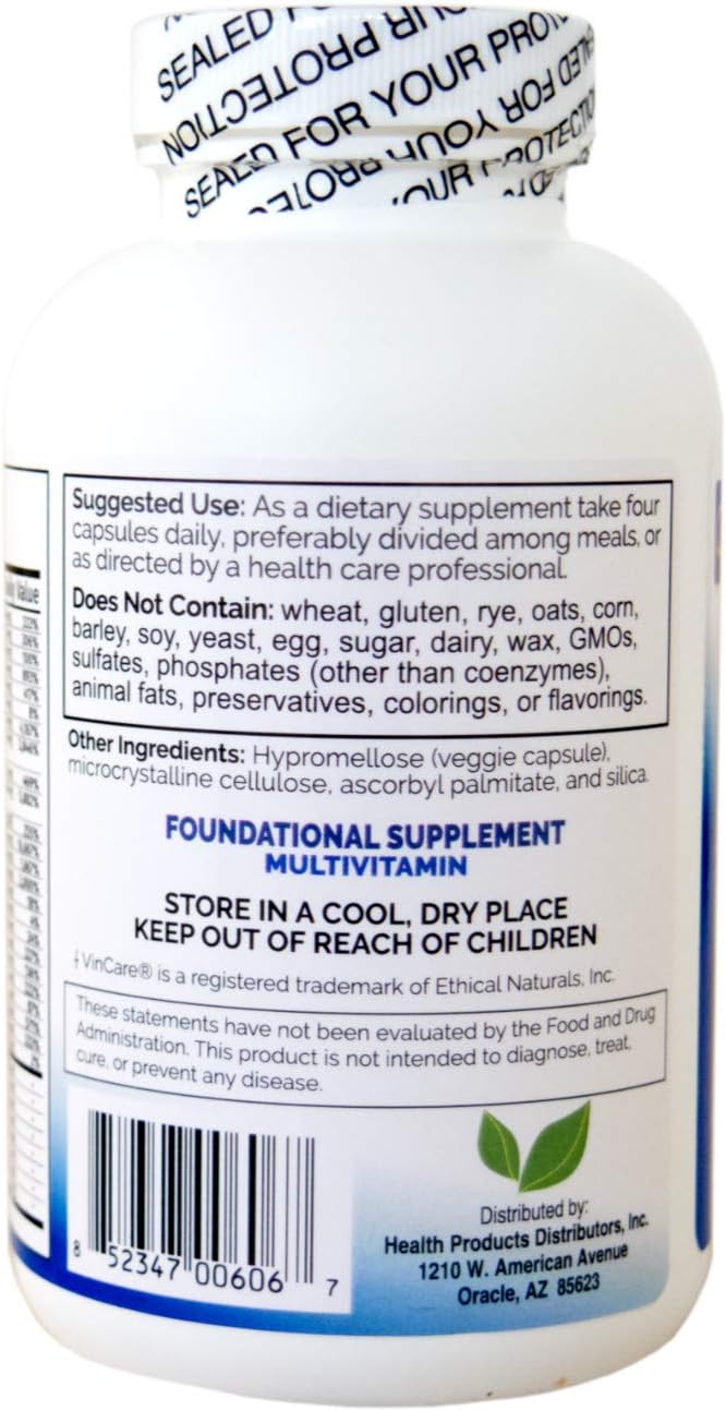 Multi Two (120 Capsules) - Advanced, Full-Spectrum Multivitamin, Mineral, and Cofactor Formula - Coenyzme Vitamins - Veggie Caps