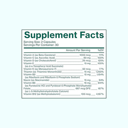 Love Wellness Daily Love Multivitamin for Women | Supports Energy, Cortisol, Immune Health, Stress Relief, & PMS | Complete with Vitamin D, C, Iron, Calcium, Zinc, & Biotin, Magnesium | 60 Count