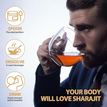 Pure Himalayan Shilajit Resin | 600 mg 80+ Servings| 85+ Trace Minerals & 75%+ Fulvic Acid for Focus & Energy| Zero Sugar| Gold Grade Pure Shilajit for Men & Women - 1.76 Oz * 4 Pcs