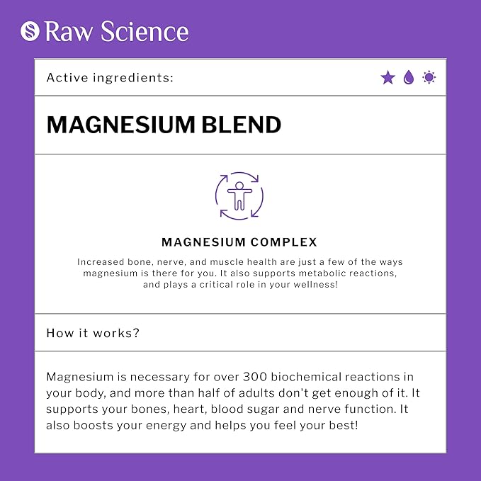 Magnesium Citrate Capsules | Multi Magnesium Supplement for Women & Men | Complete Magnesium Complex | High Absorption Magnesium Taurate for Relaxation, Muscle and Nerve Health | 60 Plant-Based Pills