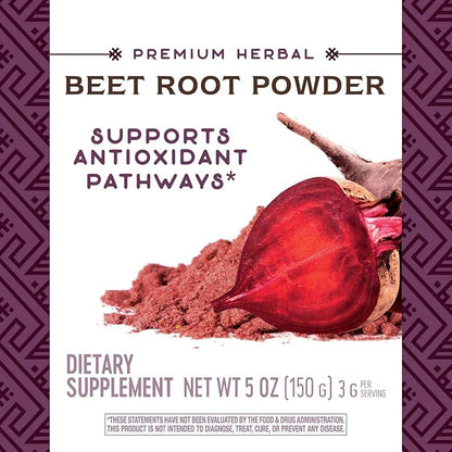 Nature's Way Beet Root Powder, Supports Antioxidant Pathways*, 5 Oz