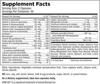 Mt. Angel Vitamins - Daily Womens Multivitamin - Adult Formula with Iron, Calcium, KSM-66 Ashwaganda, and a Potent Proprietary Herbal Blend of The Best Womens Vitamins - 60 Count Capsules