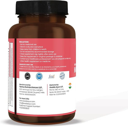 Life Aveda- Daily Multivitamin for Women with Vitamin A, B12, C, D, Calcium and More - 60 Capsules